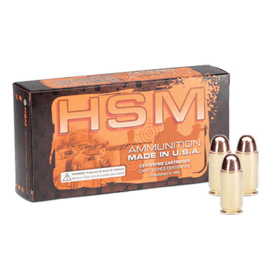 Ammunition HSM   Hunting Shack Inc. 388 ft lbs 40SW HSM 402R         40SW    180 PLATED RNFP     50/20